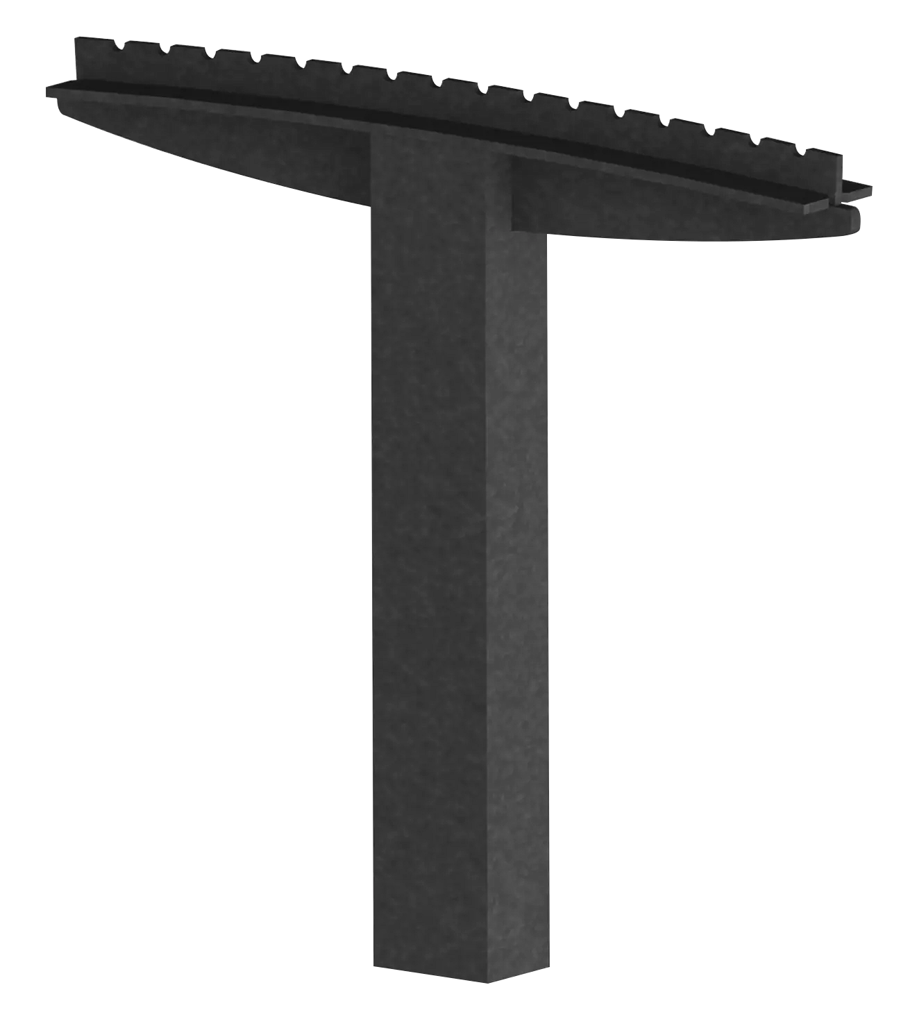 Vorschau: Stützfuß für gebogene Vorschau: Stützfuß für gebogene Sitzbank VERA SOLO